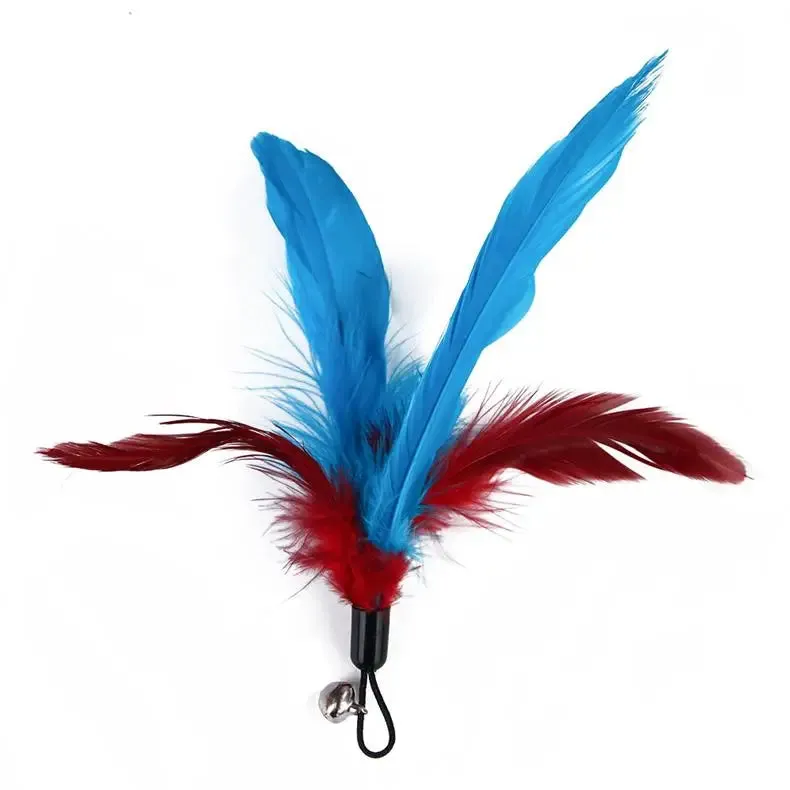 11-Piece Retractable Cat Feather Toy Set