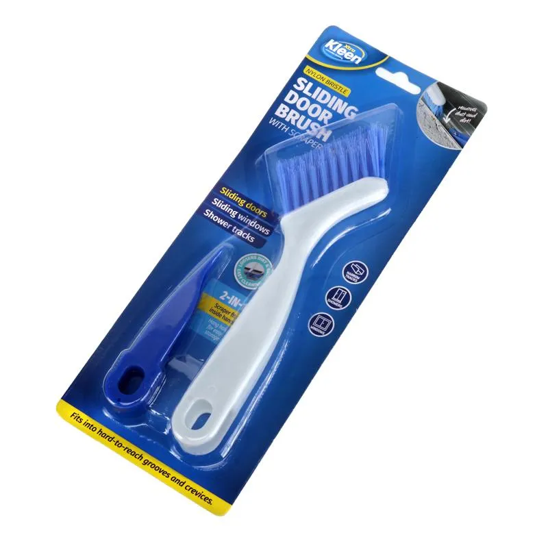 2 Pack Sliding Door Brush With Scaper