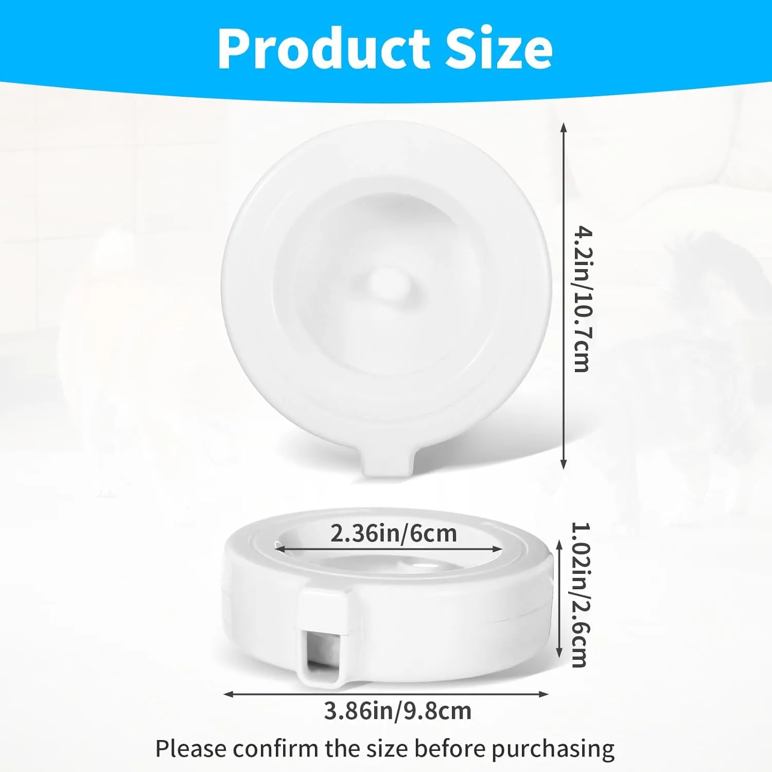 4 Pack Pet Fountain Filters Replacement for 3.6L/4.6L/6L/8L Gravity Pet Water Dispenser, Automatic Cat Dog Water Bowl Filter Replacement, Triple Filtration System (2Brush)