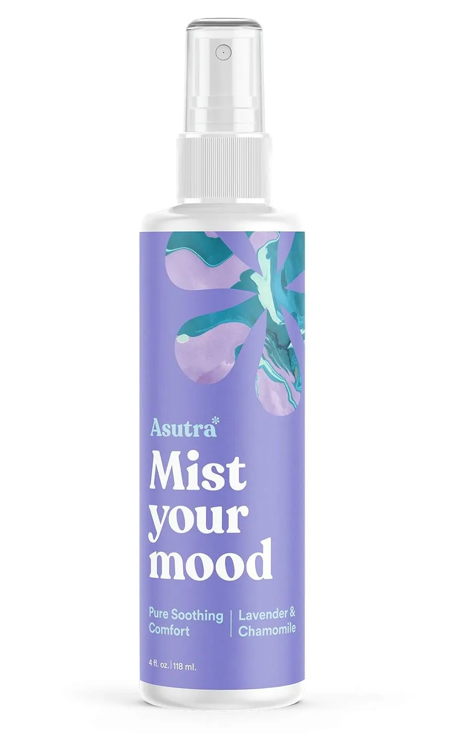 ASUTRA Multi-Use Essential Oil Aromatherapy Pillow Spray (Lavender & Chamomile), 4 fl oz  Mist for Face, Body, Rooms & Linens  Car, Fabric, and Bathroom Freshener