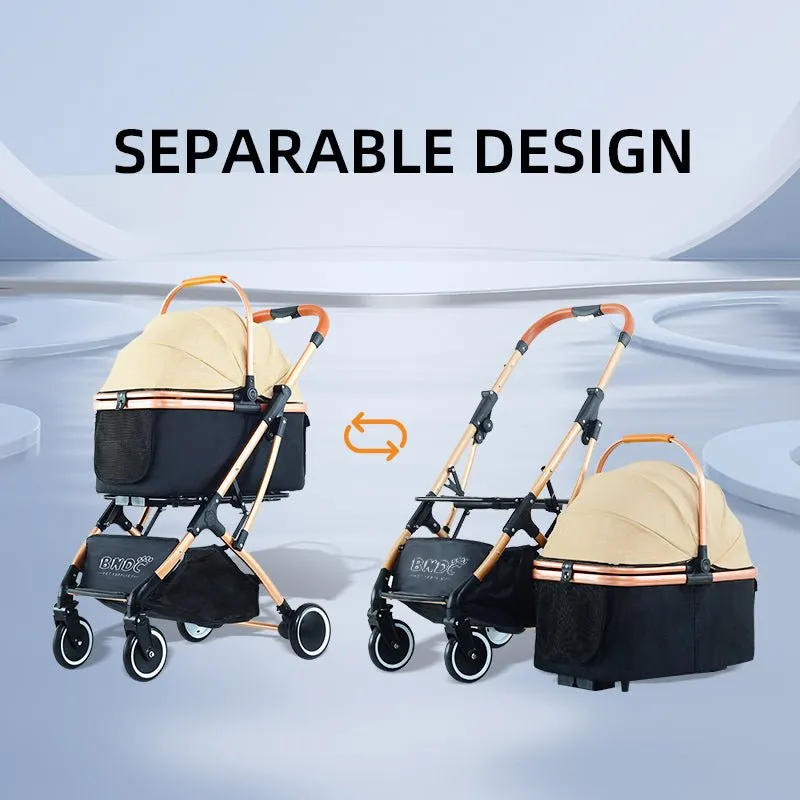 BNDC 106 Pram & Stroller For Dogs & Cats (Grey)