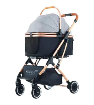 BNDC 106 Pram & Stroller For Dogs & Cats (Grey)