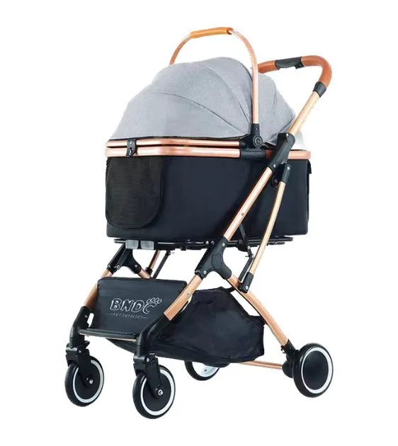 BNDC 106 Pram & Stroller For Dogs & Cats (Grey)