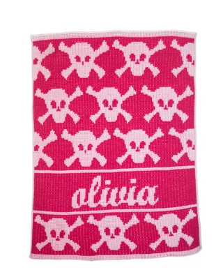 Butterscotch Blankees Lots of Skulls and Crossbones Stroller Blanket