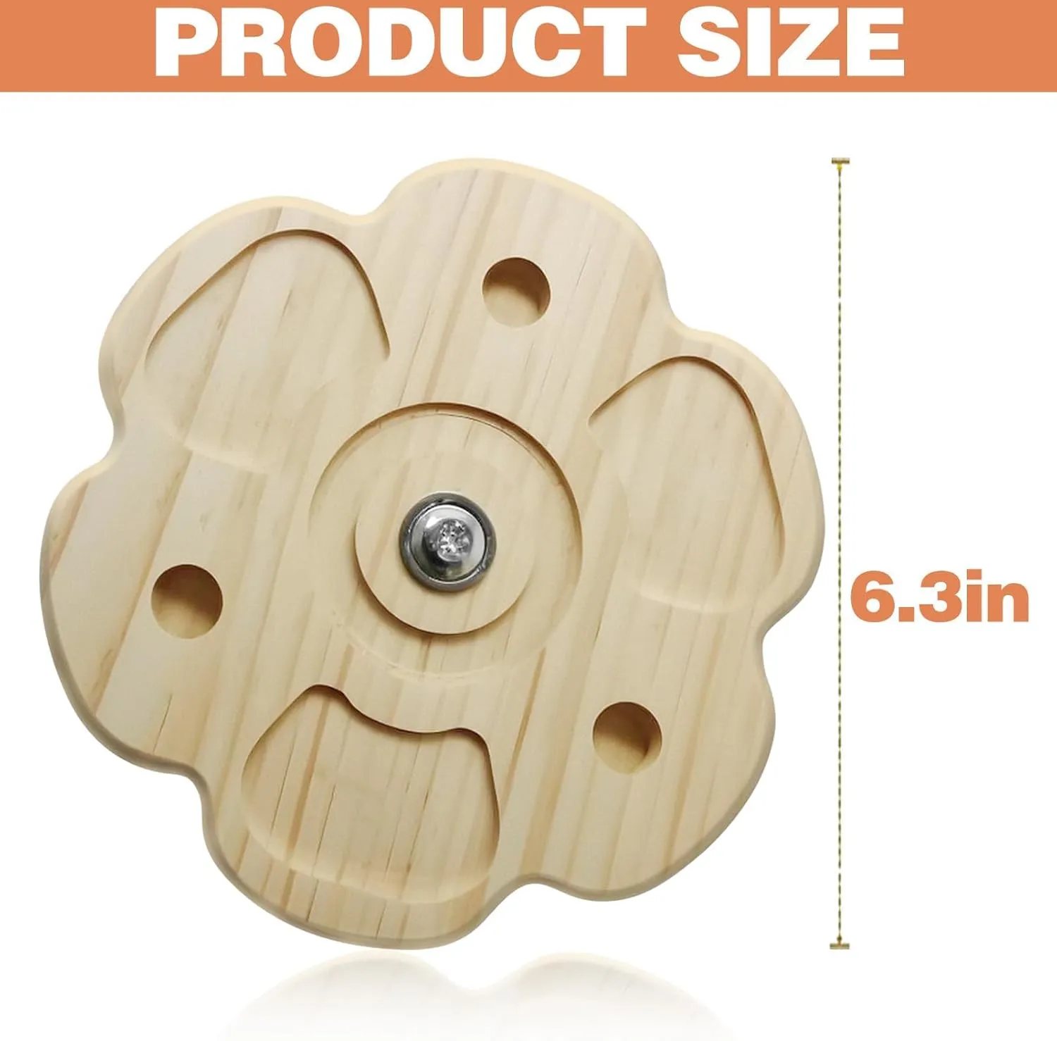 Chinchilla Teething Toy Flower Style Chinchilla Toys, Rotation Hamster Toys Supplies Cage Accessories Interactive Tool, Wheel Helps Hamsters Develop Intelligence