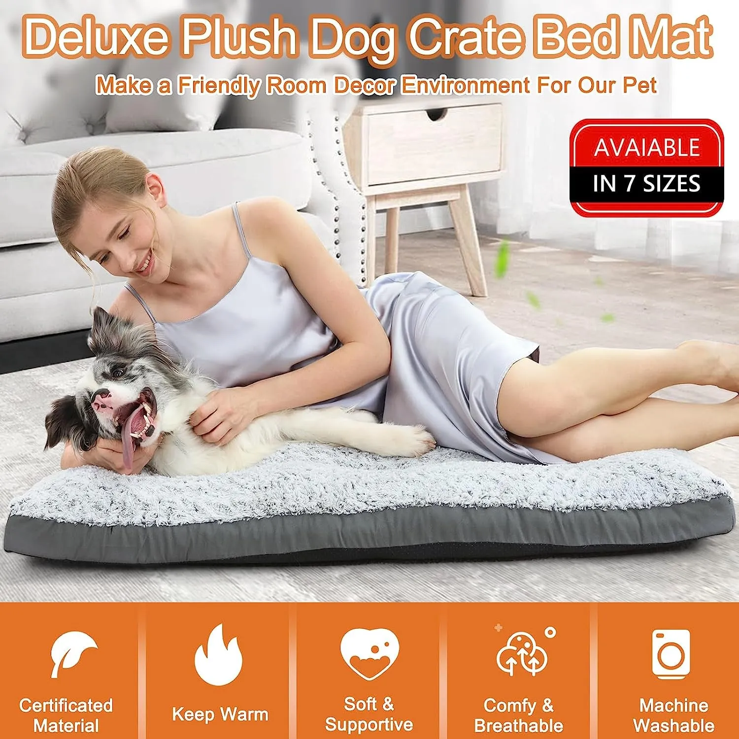 Deluxe Washable Dog Bed