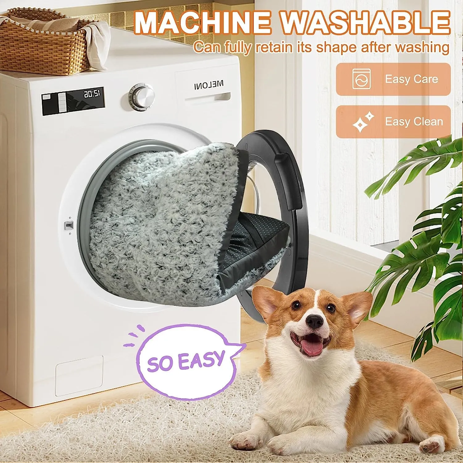 Deluxe Washable Dog Bed