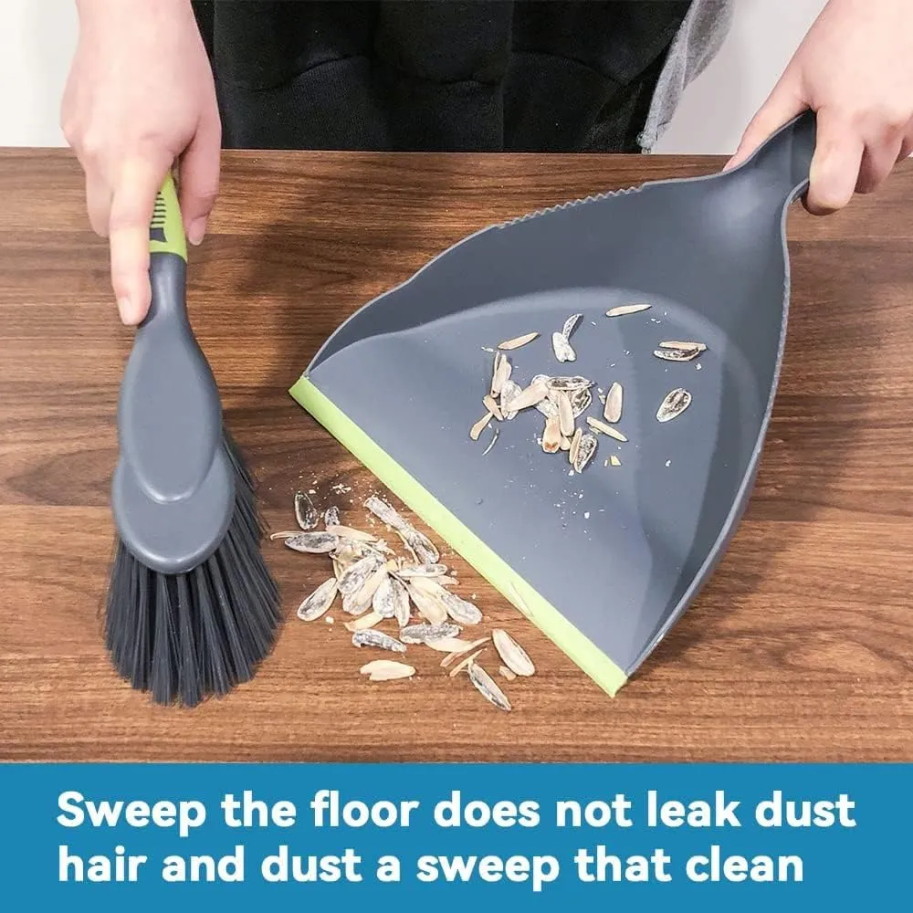 Dustpan and Brush Set,Dust Pans with Brush,Hand Broom Dust Pan,Broom Dustpan Set are Suitable for Kitchen, Sofa, Table, Car Trunk and Seat, Pet Nest and so on.(2pcs)