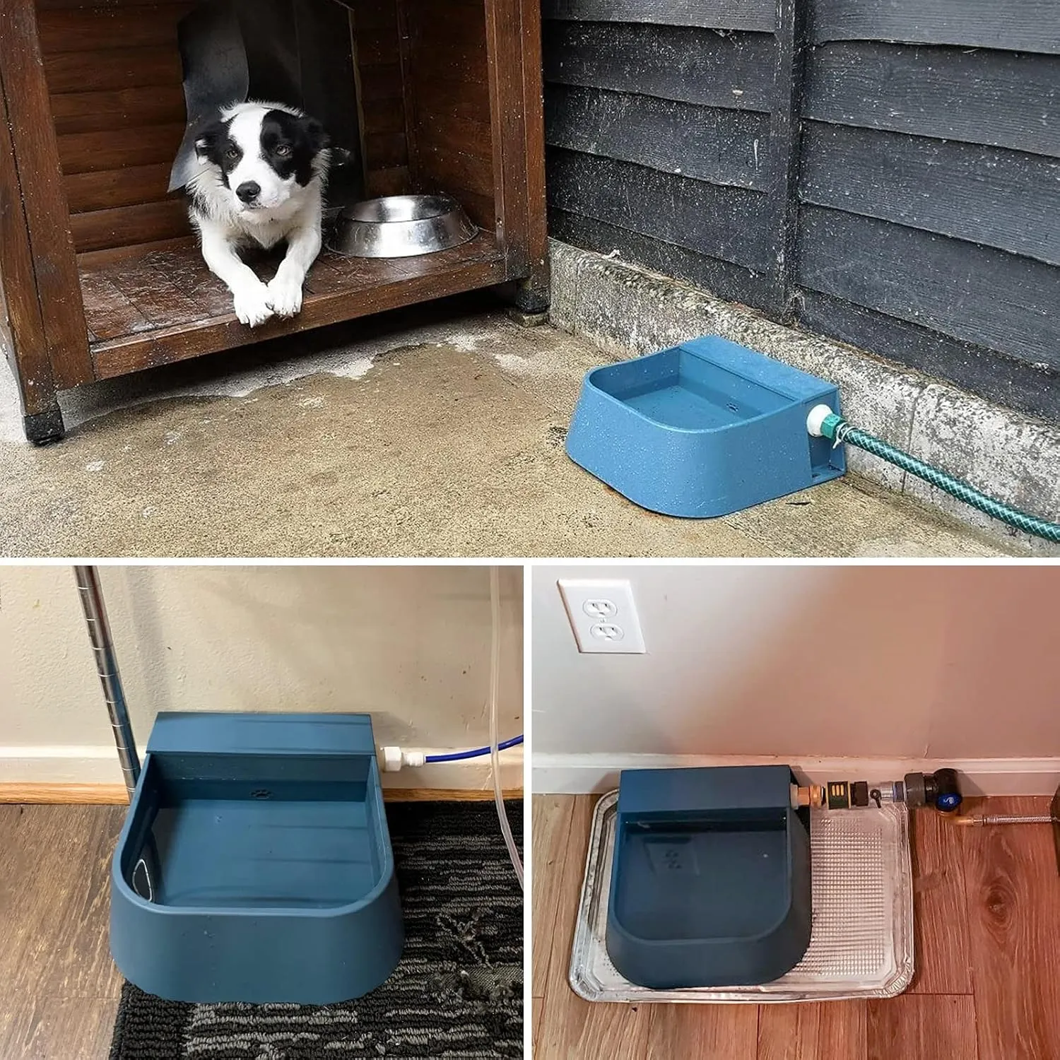 Enjoying Automatic Water Dispenser for Dogs Outside Inside Use Automatic Chicken Waterer Float Valve Livestock Bowl for Cat Rabbit Duck