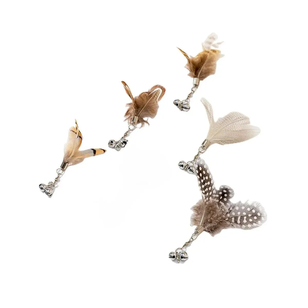 Feathers Cat Wand Toy: Pole & Attachments