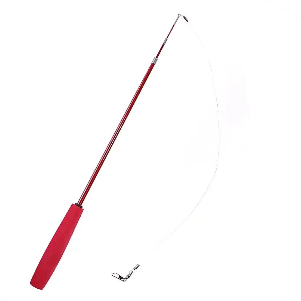 Feathers Cat Wand Toy: Pole & Attachments