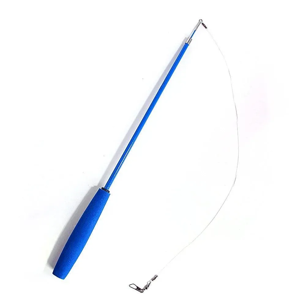 Feathers Cat Wand Toy: Pole & Attachments