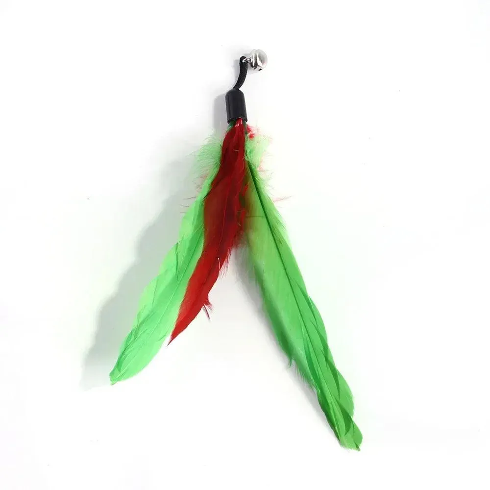 Feathers Cat Wand Toy: Pole & Attachments