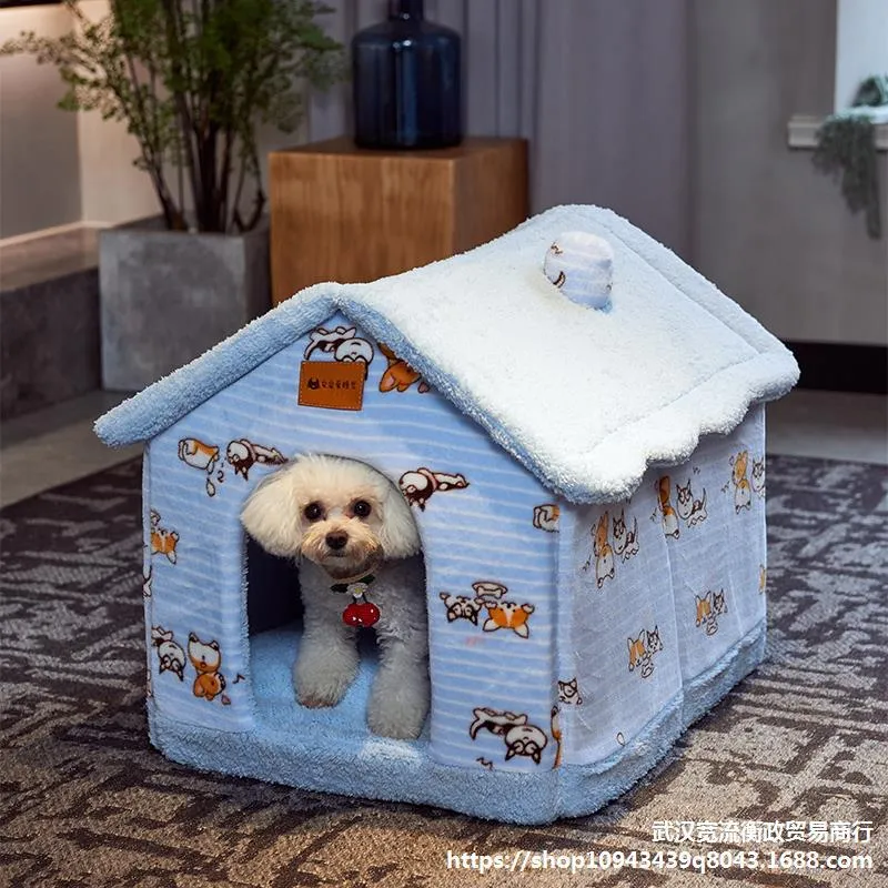 Foldable Pet House Bed