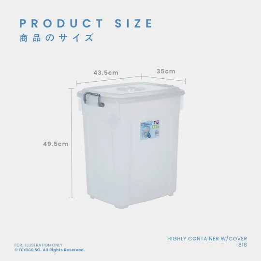 HIGHLY CONTAINER W/COVER (818)