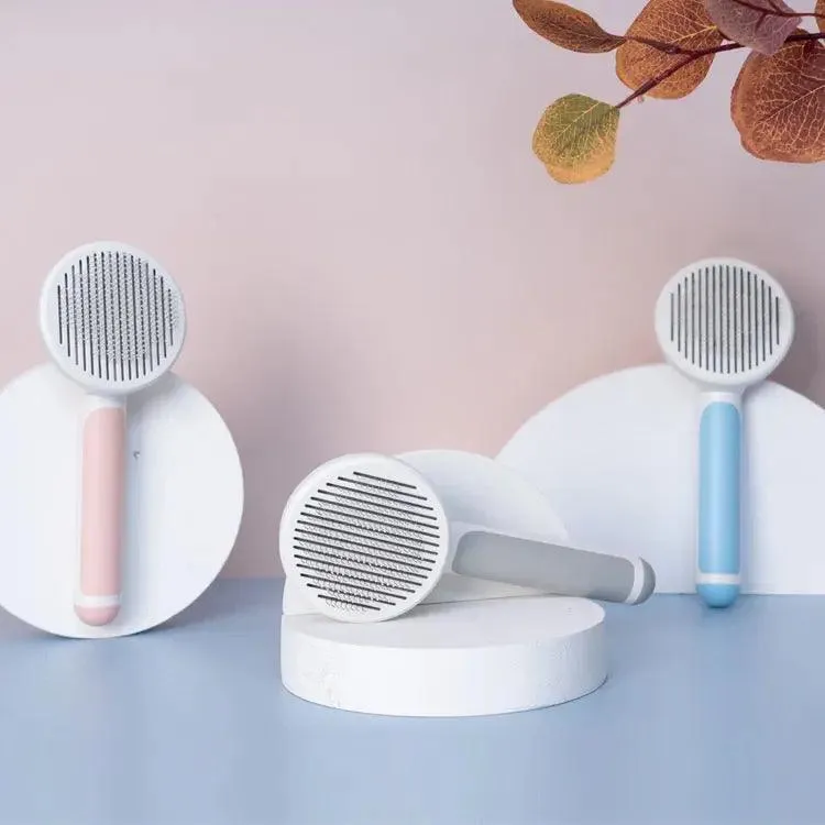Innovative Self-Cleaning Pet Grooming Brush
