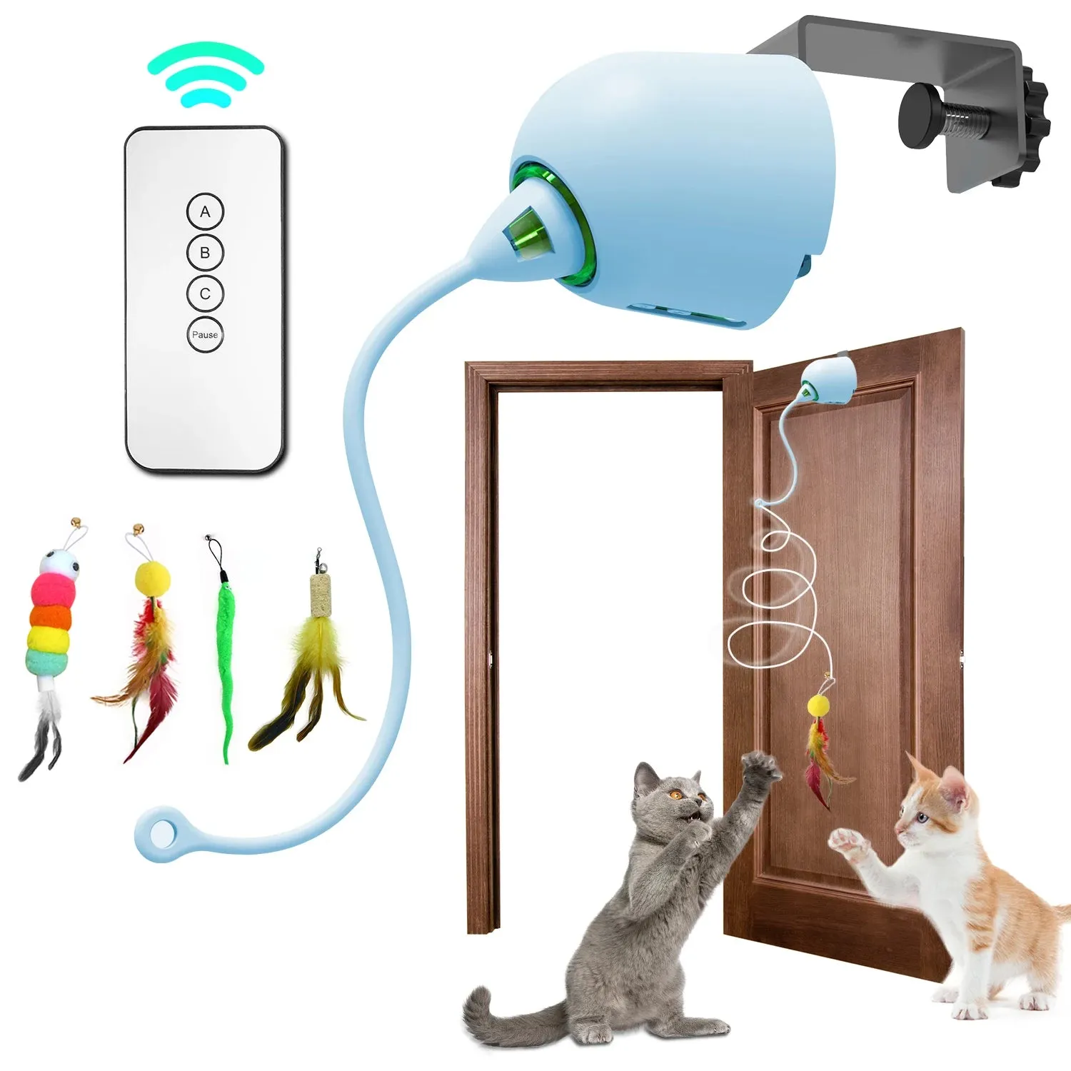 Interactive Whack-A-Mole Cat Toy