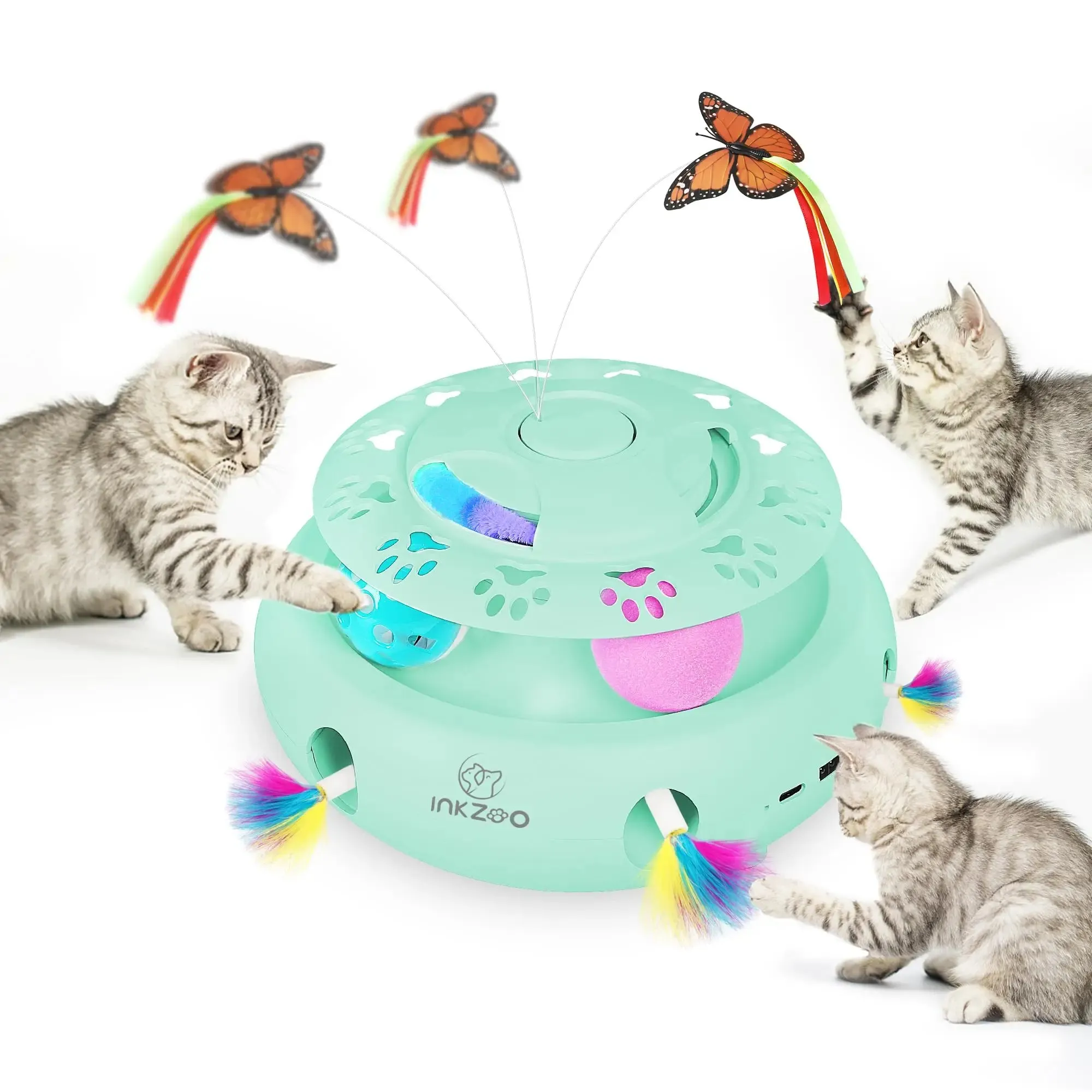 Interactive Whack-A-Mole Cat Toy