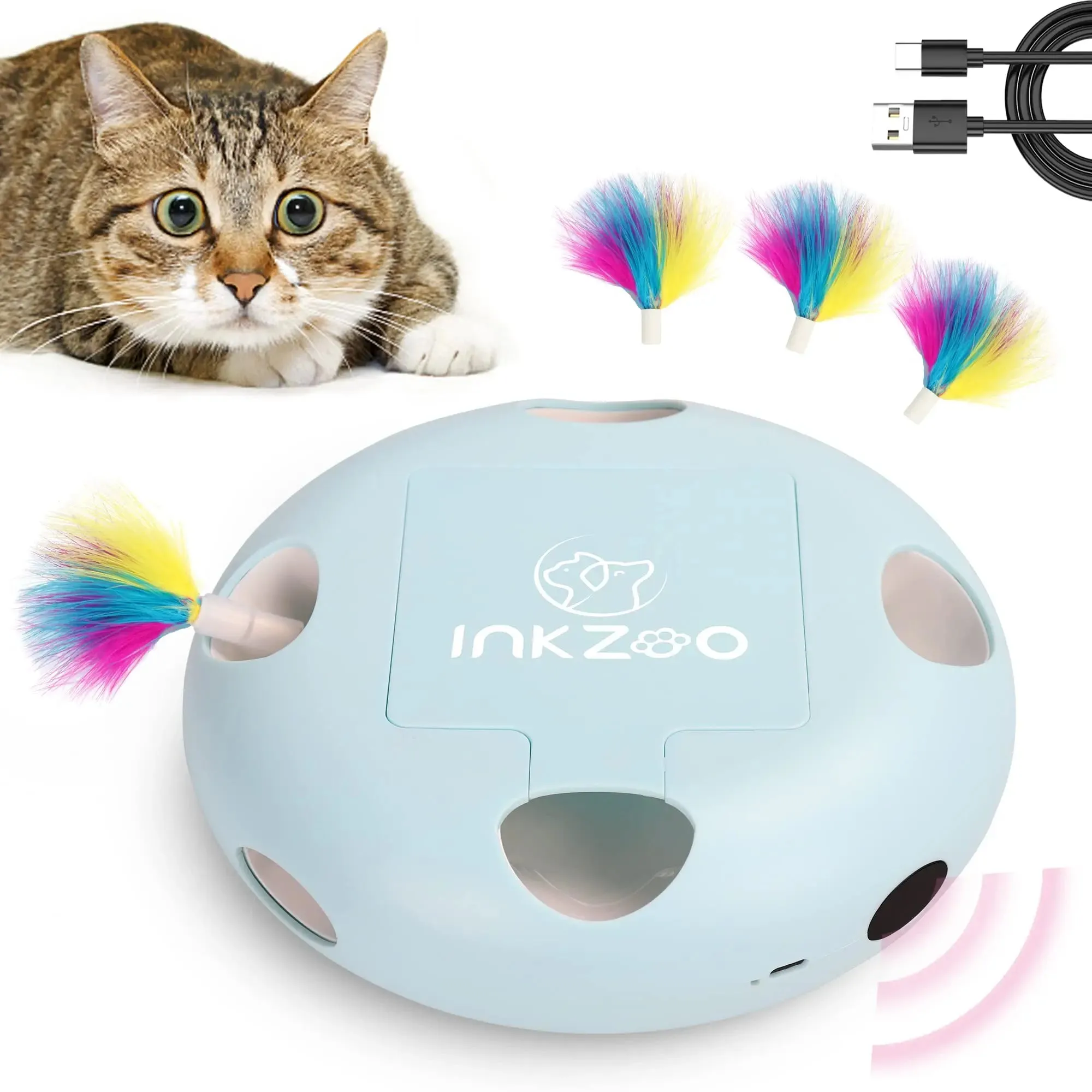 Interactive Whack-A-Mole Cat Toy