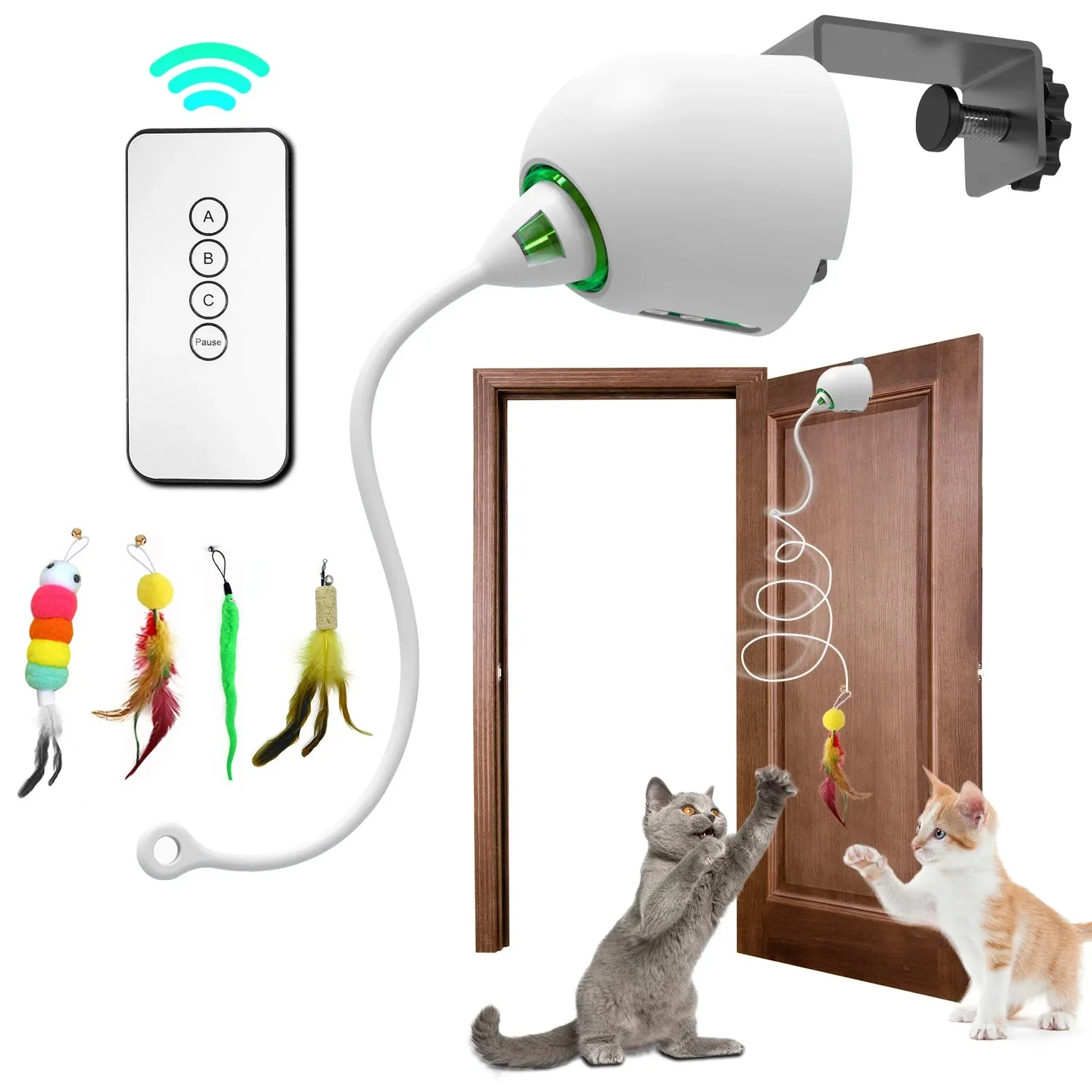 Interactive Whack-A-Mole Cat Toy