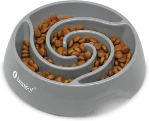 LumoLeaf Large Slow Feeder Dog Bowl (4 Cups)  Anti-Slip, Safe & Non-Toxic, Durable Melamine  Promotes Healthy Eating, Reduces Bloating  Ideal for Medium & Large Dogs