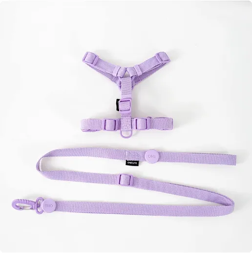 Macaron Pastel Halter H-harnesses and Leash Set
