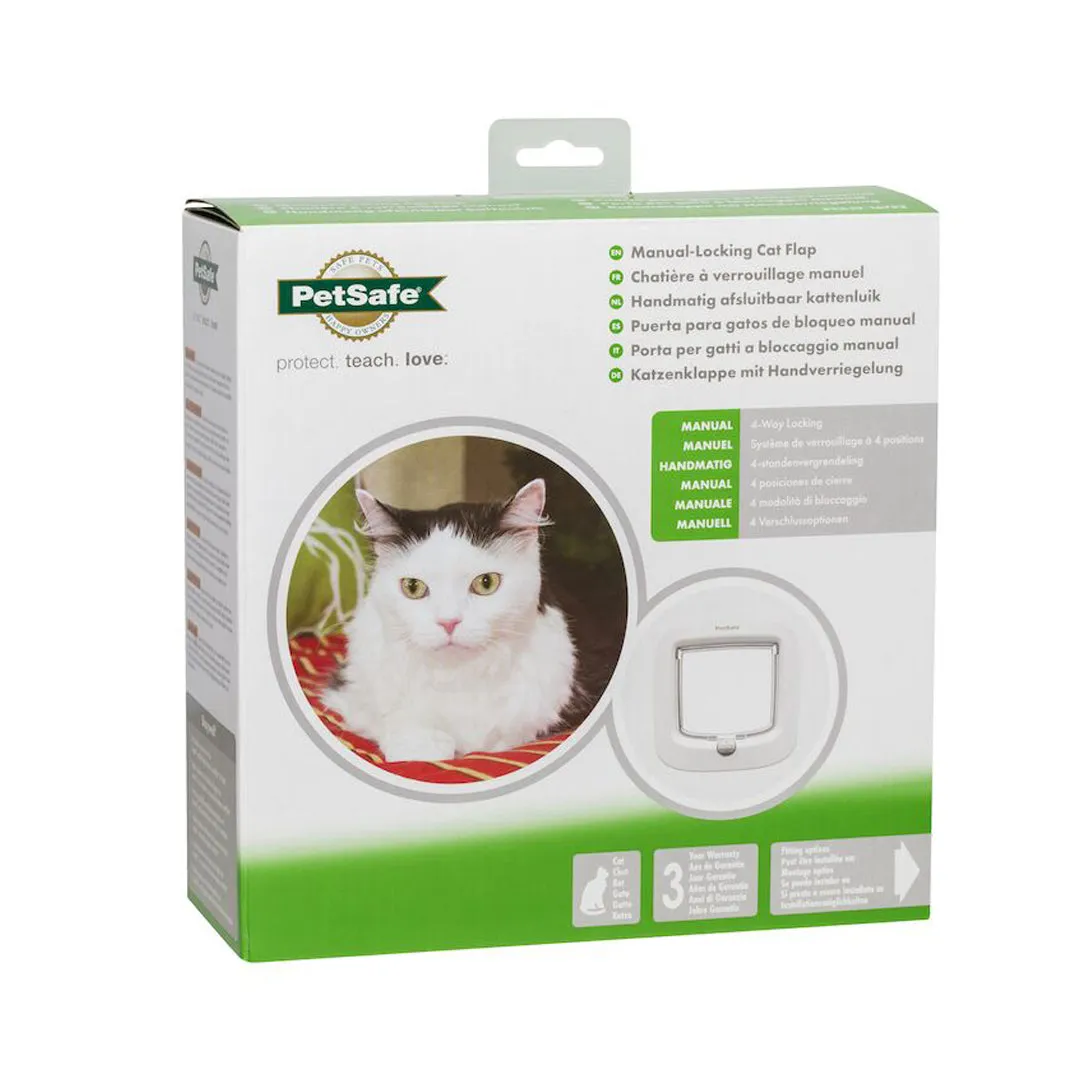 Manual-Locking Cat Flap