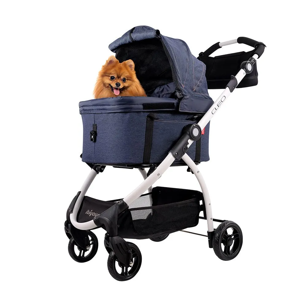 New CLEO Travel System Pet Stroller – Blue Jeans