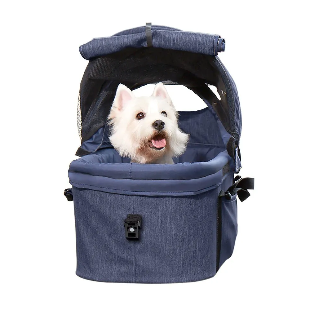 New CLEO Travel System Pet Stroller – Blue Jeans