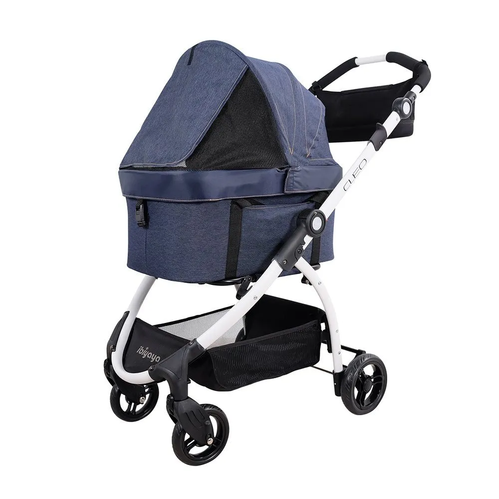 New CLEO Travel System Pet Stroller – Blue Jeans