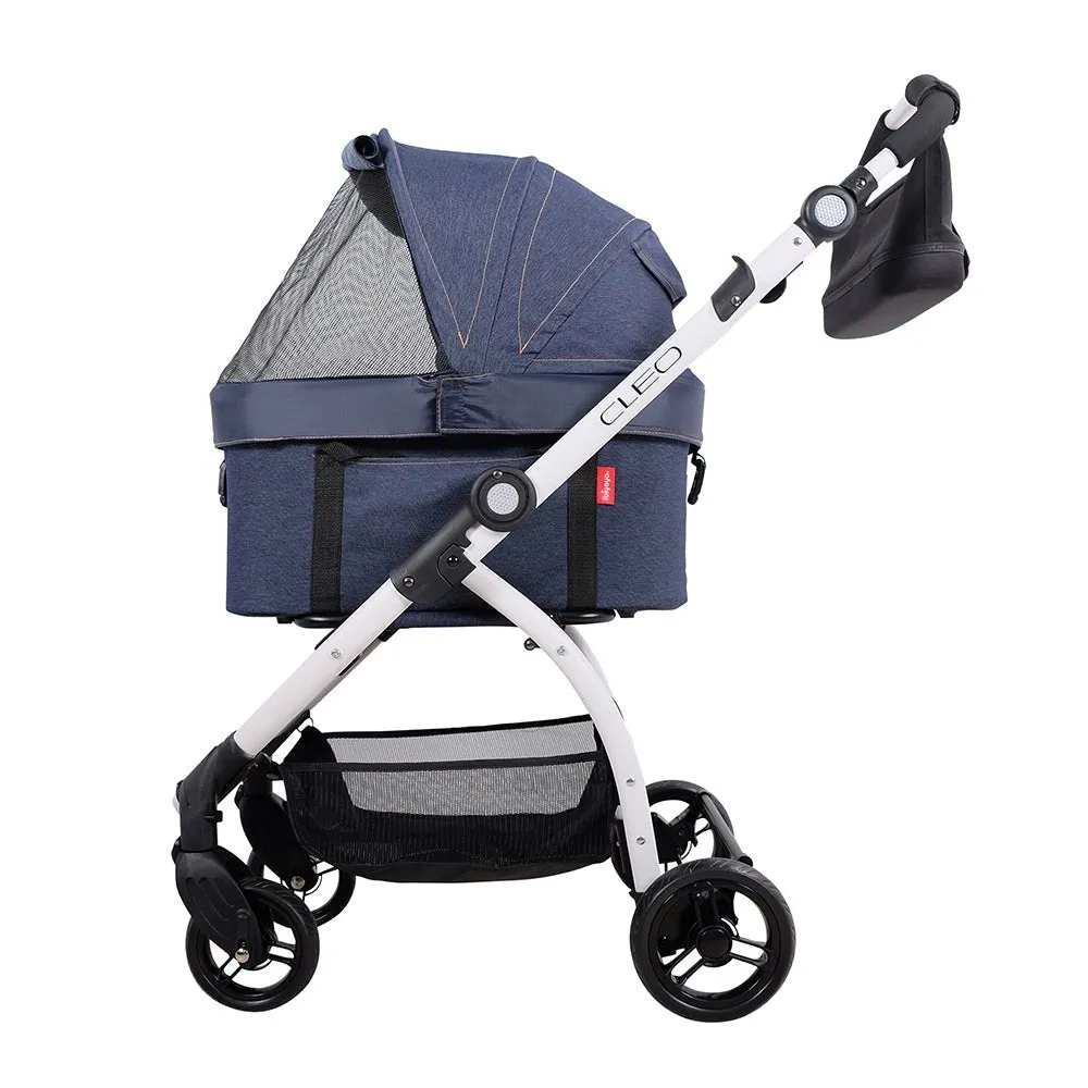 New CLEO Travel System Pet Stroller – Blue Jeans