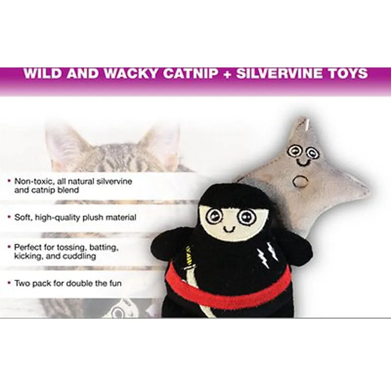 Ninth Life Ninja Catnip & Silvervine Cat Toy - 2 Pack
