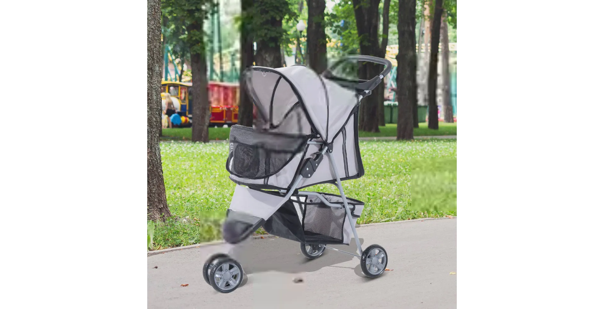 PawHut Pet Stroller D00-041GY 970 x 750 x 450 mm Grey