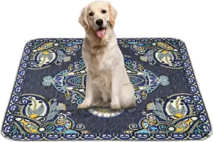 Peepeego Pet Pee Pads Washable 54x54 Inch, Reusable Puppy Pads with Fast Absorbent, Waterproof, Non Slip, Premium Whelping Pad for Playpen