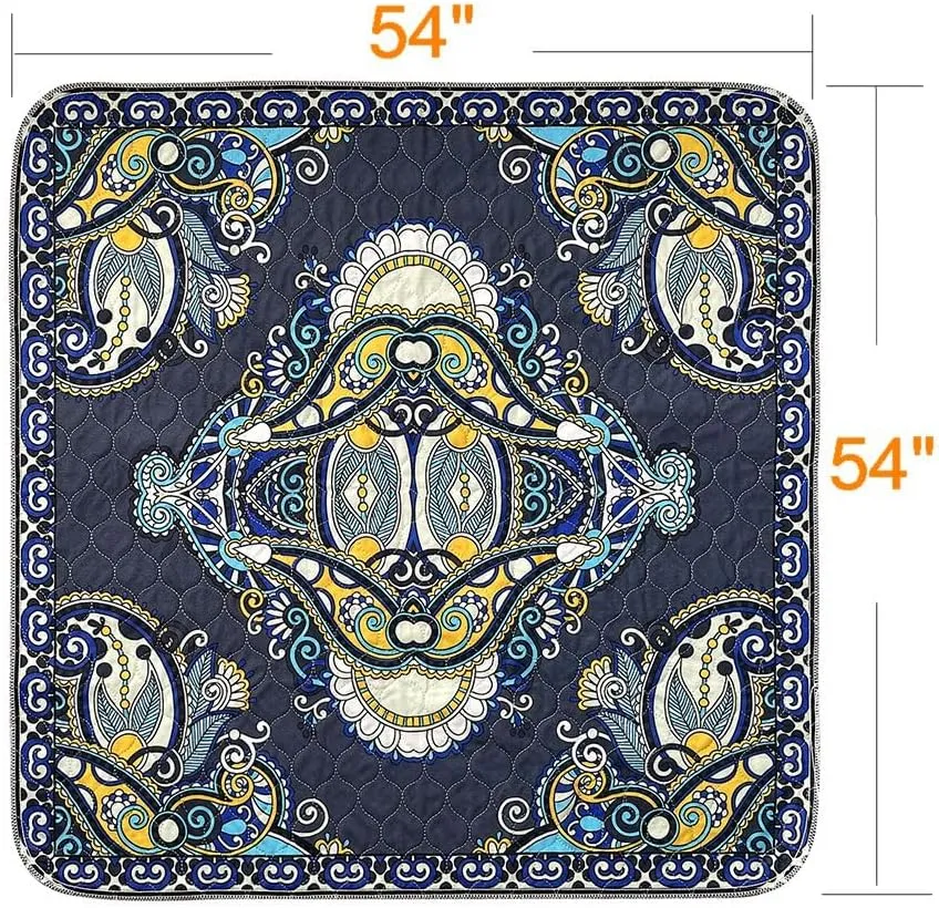Peepeego Pet Pee Pads Washable 54x54 Inch, Reusable Puppy Pads with Fast Absorbent, Waterproof, Non Slip, Premium Whelping Pad for Playpen