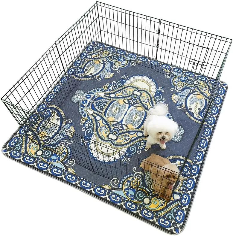 Peepeego Pet Pee Pads Washable 54x54 Inch, Reusable Puppy Pads with Fast Absorbent, Waterproof, Non Slip, Premium Whelping Pad for Playpen