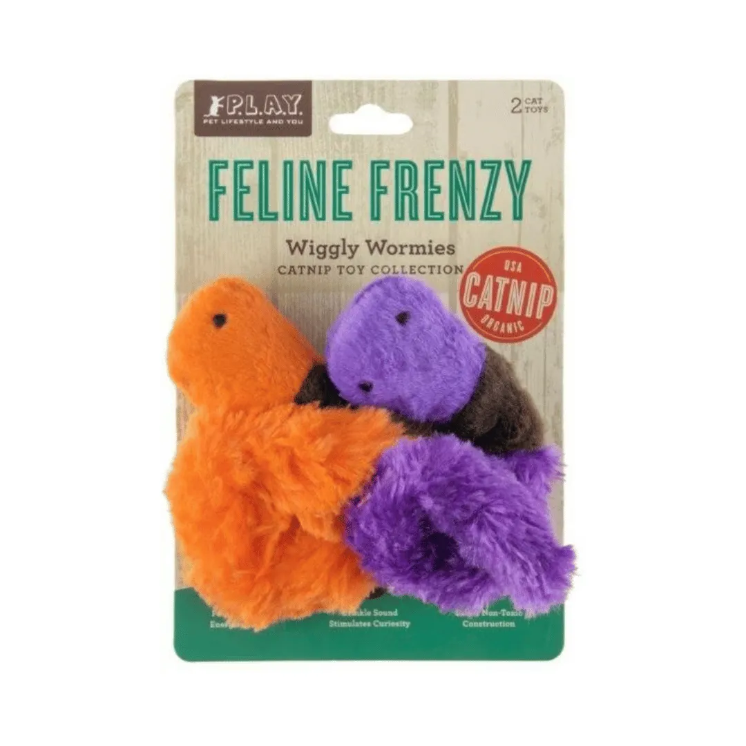Pet Play Feline Frenzy_Wiggly Wormies Cat Toy