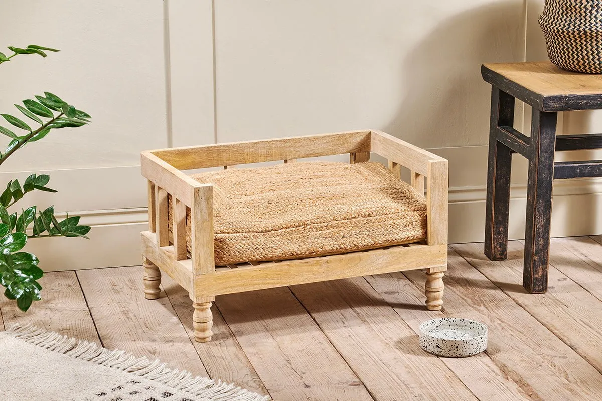Sapua Braided Hemp Pet Cushion - Natural - Medium