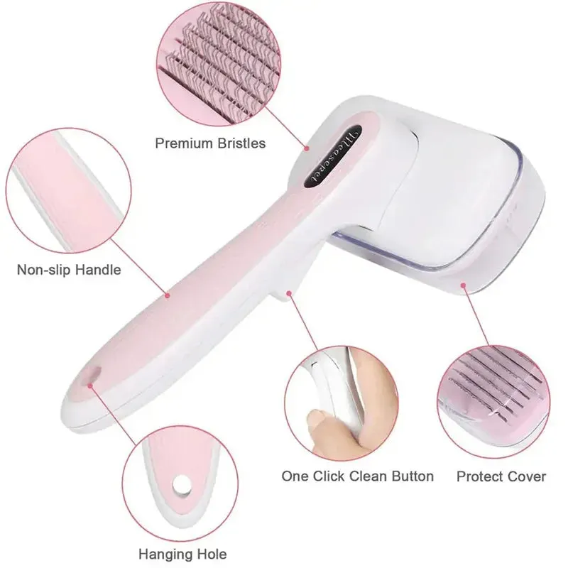 Self-Cleaning Grooming Brush for Pets