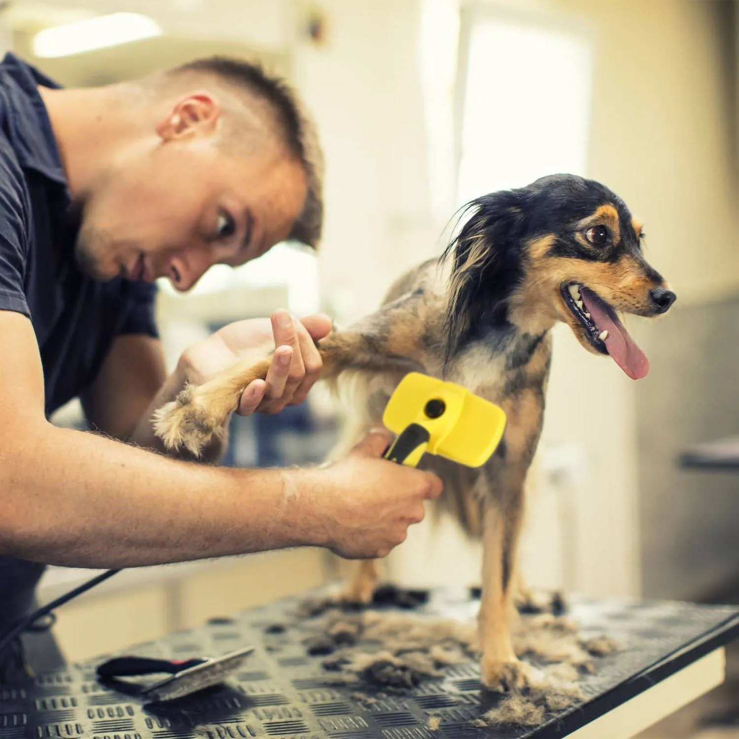Self Cleaning Slicker Brush Pets
