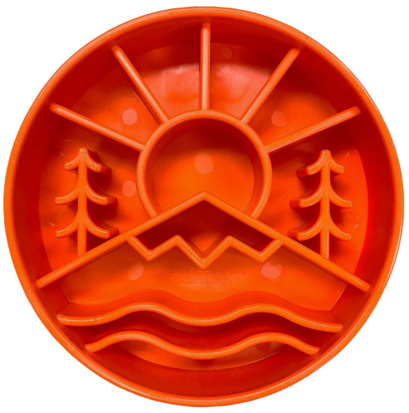 Slow Feeder Bowl | Great Outdoors Orange