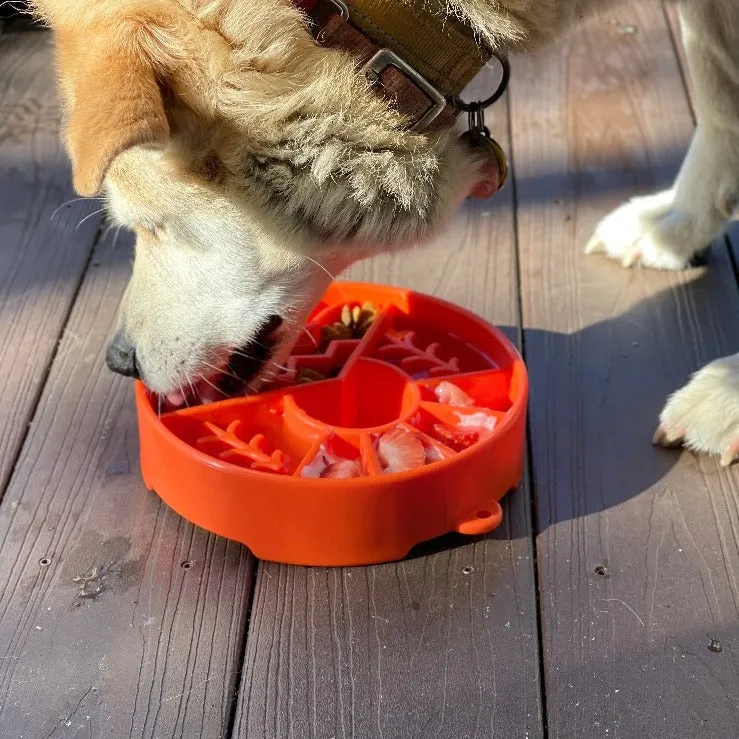 Slow Feeder Bowl | Great Outdoors Orange