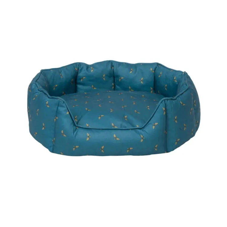 Sophie Allport Bees Pet Bed - Teal - Medium
