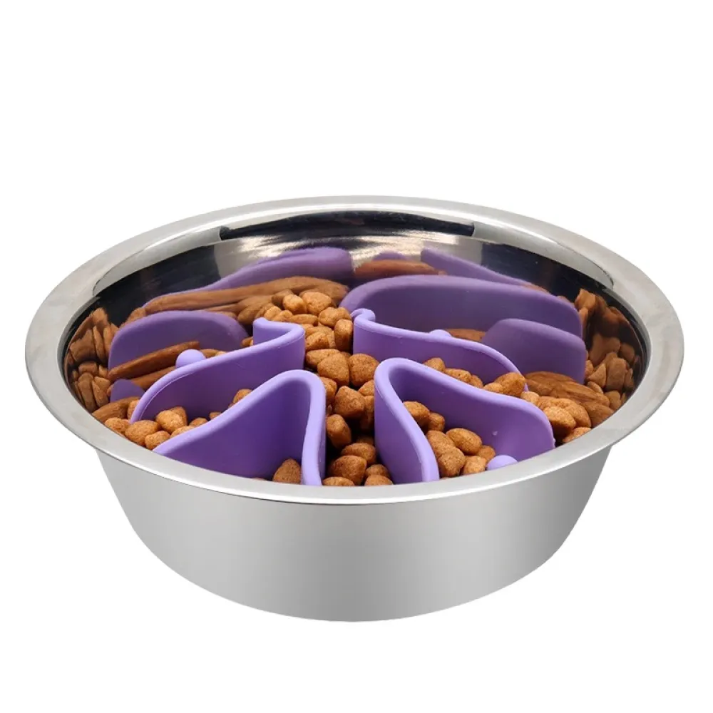 Talking Dog Club Slow Feeder Bowl Attachment for Dogs and Cats (Black)