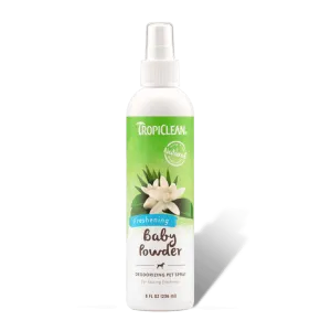 TropiClean Deodorizing Baby Powder Pet Spray