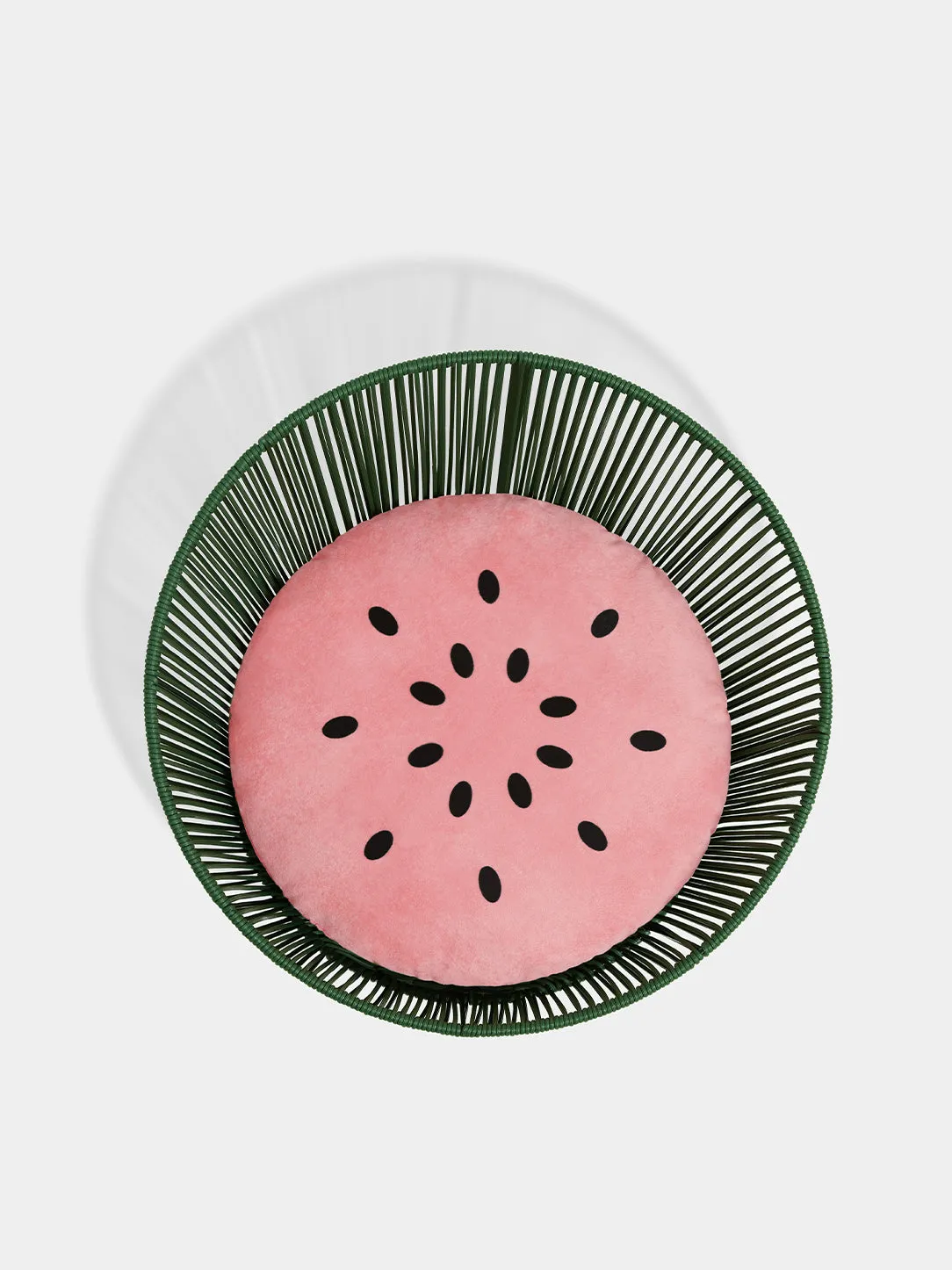 Watermelon Rattan Pet Bed