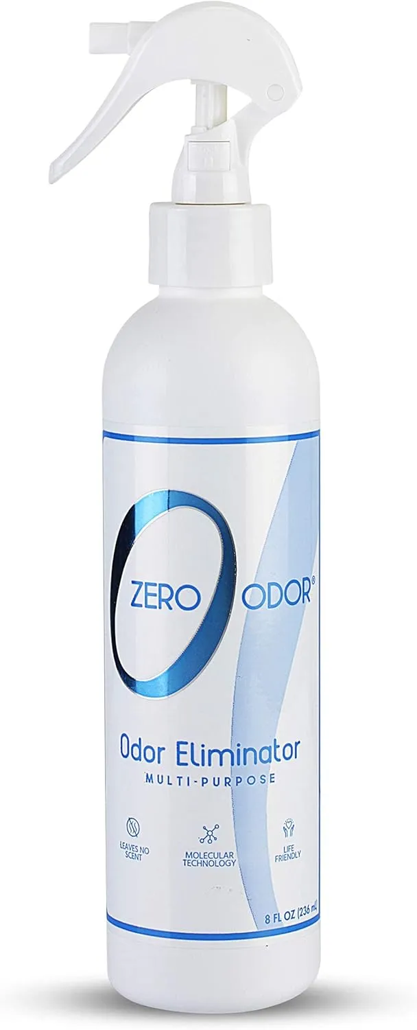 Zero Odor Multi-Purpose Odor Eliminator - Eliminate Air & Surface Odor  Patented Technology Best for Bathroom, Kitchen, Fabric, Closet- Smell Great Again, 8oz (Over 1000 Sprays)